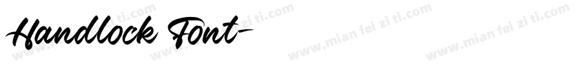 Handlock Font字体转换